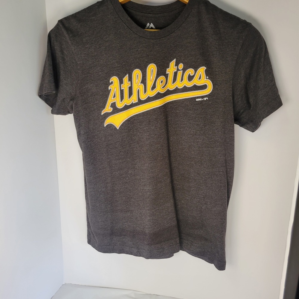 Majestic Oakland Athletics Matt Chapman 26 Shirt Youth Large Gray MLB T-Shirt